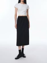 Women's High-Waisted Straight-Cut Midi Skirt